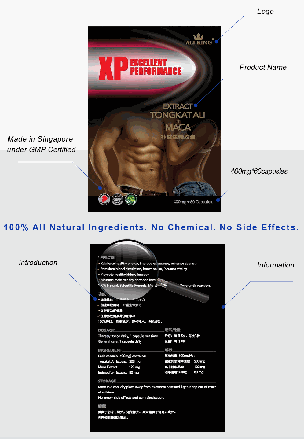 [Bundle 1+1] Tongkat Ali XP Maca + Arginine AliKing